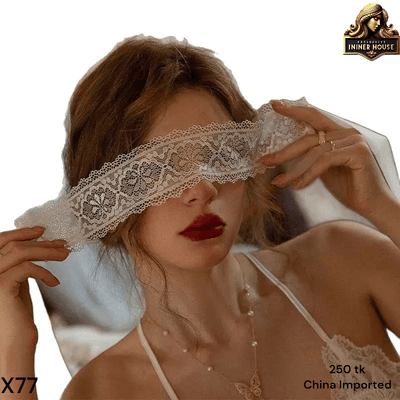 Elegant Black Lace Blindfold – Sensual Romantic Eye Mask for Couples | Soft Adjustable Lingerie Accessory_img_3