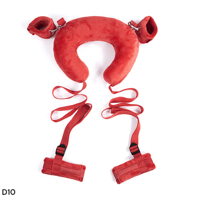 Soft Bondage Restraint Set – Neck Collar with Wrist & Ankle Cuffs, Adjustable Straps_img_1