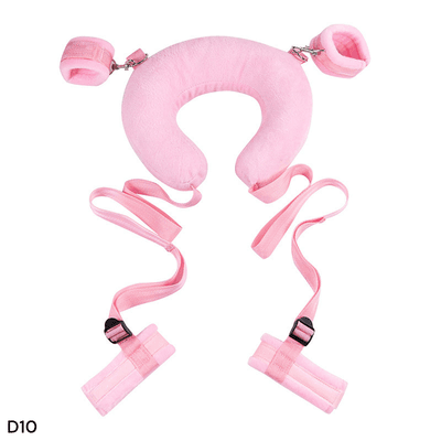 Soft Bondage Restraint Set – Neck Collar with Wrist & Ankle Cuffs, Adjustable Straps_img_2