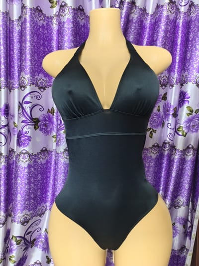 Women’s One Piece Swimsuit Deep V Halter Monokini Tummy Control Swimwear._img_3
