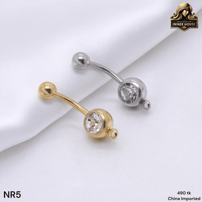 Elegant Crystal Navel Ring – Classic Belly Button Piercing Jewelry_img_1