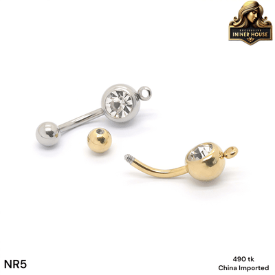 Elegant Crystal Navel Ring – Classic Belly Button Piercing Jewelry_img_2