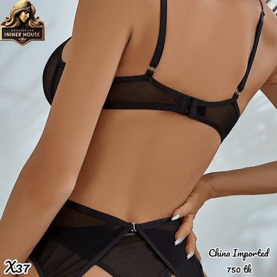 Mesh Erotic Lingerie Set(3 Part)_img_4