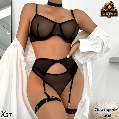 Mesh Erotic Lingerie Set(3 Part)_img_6
