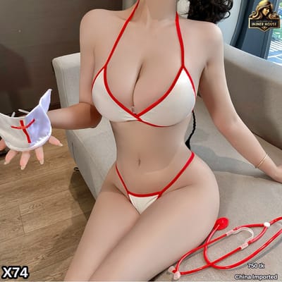Nurse Costume Lingerie Set for Women | Sexy Roleplay Nightwear_img_0