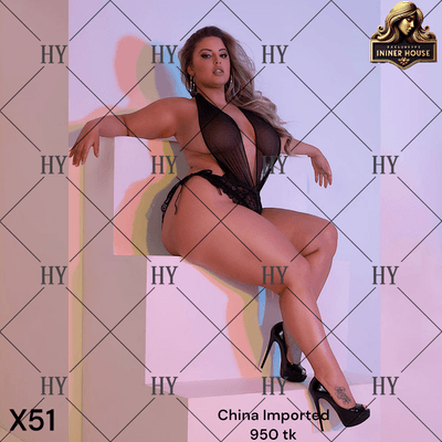 Luxury Sheer Mesh Lace Teddy Bodysuit – Elegant & Seductive Lingerie for Plus Size_img_2