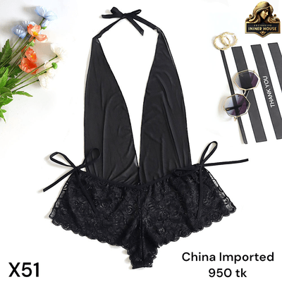 Luxury Sheer Mesh Lace Teddy Bodysuit – Elegant & Seductive Lingerie for Plus Size_img_5