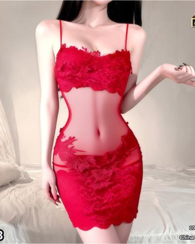 Romantic Love Lace Nightwear Dress for Women Premium Sexy Lingerie
