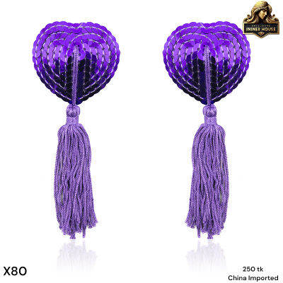 Luxury Heart Tassel Nipple CoversExotic Lingerie Accessories for Women