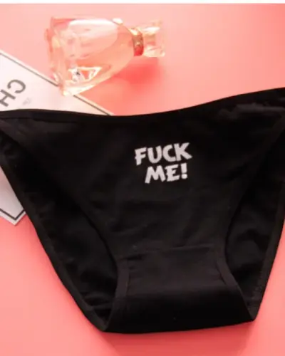 Fck Me Side Tie Cotton Panty Printed Low Waist Bikini Brief for Women Soft Comfortable Ladies Underwear Best Price in Bangladesh