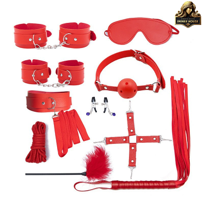 Couples Bondage Play Kit BDSM Toy Collection 10 pcs