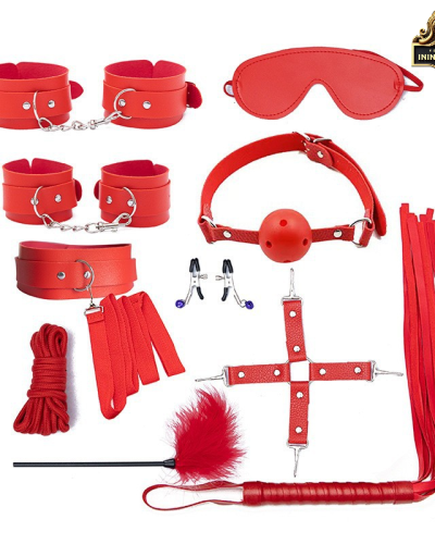 Couples Bondage Play Kit BDSM Toy Collection 10 pcs
